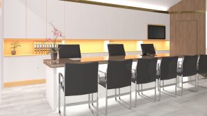 Reception Area Interior Visualization